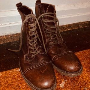 •ITEM SOLD• LEATHER COMBAT BOOTS Jeffery Tyler